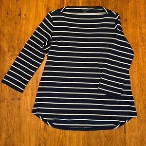 Pendleton Bateau Neck Stripe Top Large
